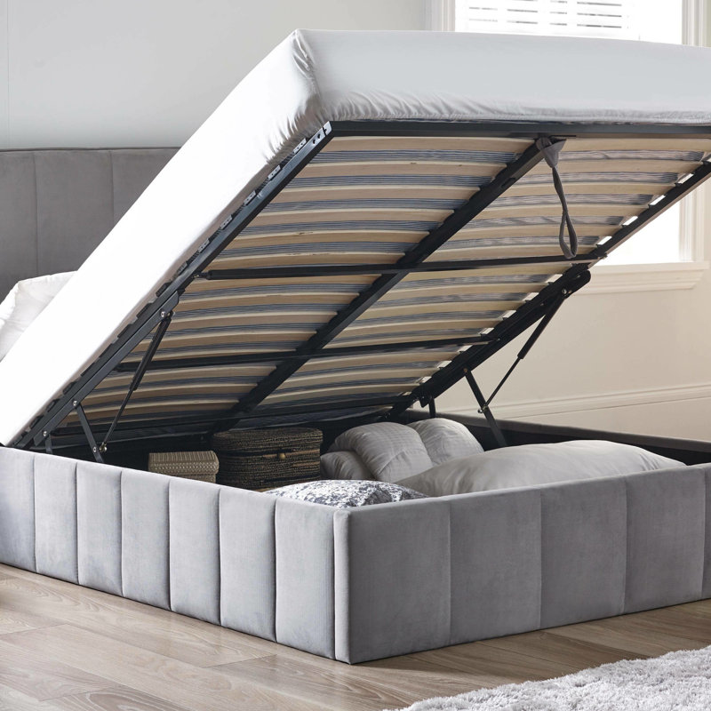 Upholstered Ottoman Storage Bed, Double (4'6)