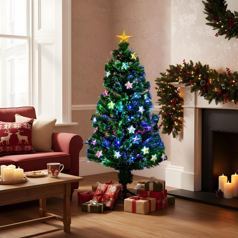 Lighted Artificial Christmas Tree, 3 ft.
