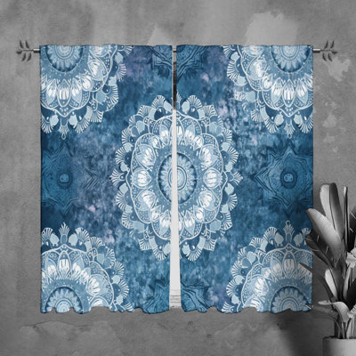 Paire de rideaux obscurcissant en polyester Rylieann