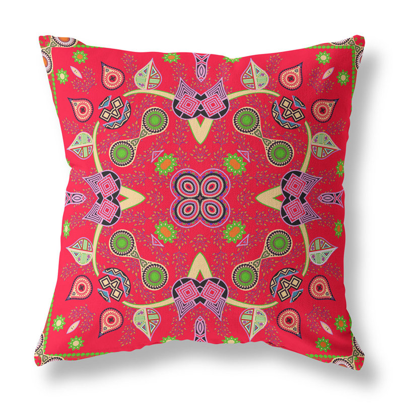 Coussin 18 po x 18 po, Rouge