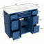 Ensemble de meuble-lavabo simple 48 po avec plateau en céramique Debie-645273585