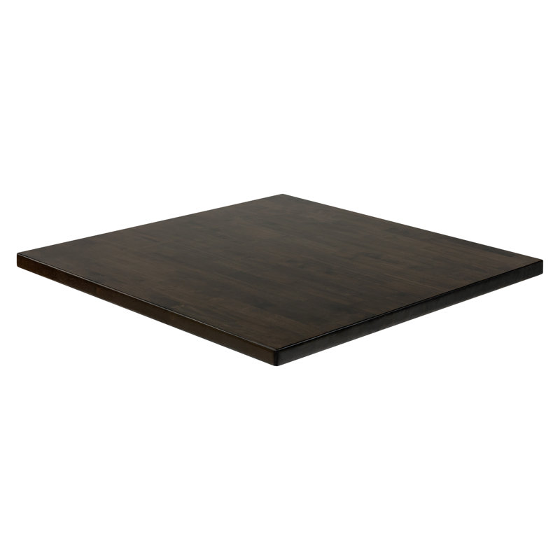 Plateau de table carré 36 po x 36 po Jen, Brun, L 30 po x l 30 po