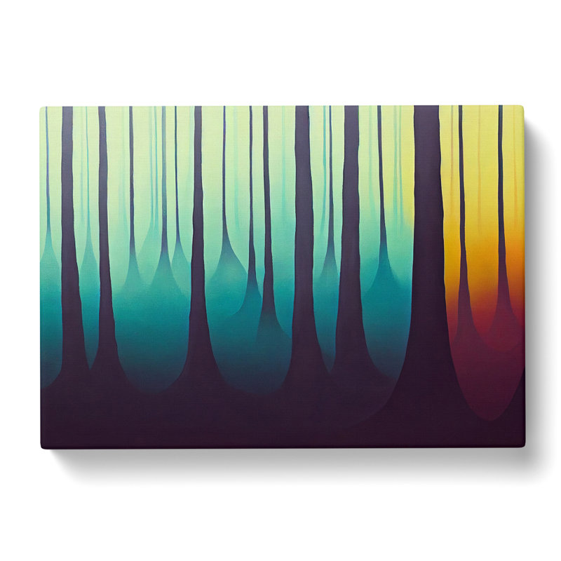 Colourful Forest Vol.1 - Wrapped Canvas, 50cm H x 76cm W x 3cm D
