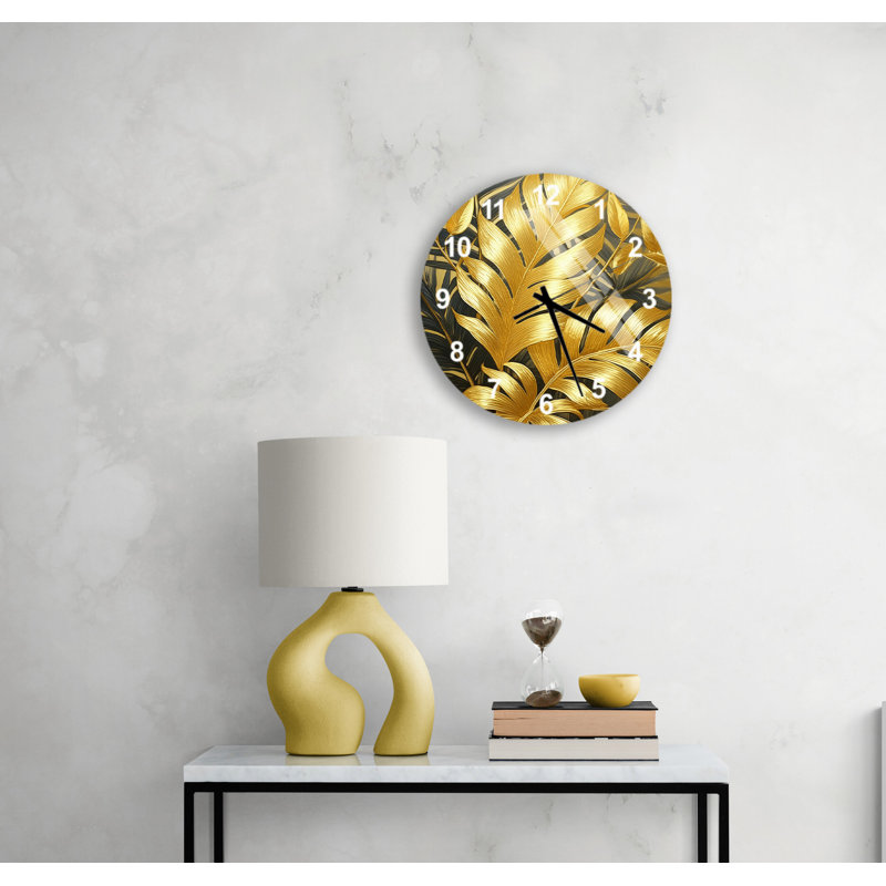 Horloge murale silencieuse Glam, Blanc