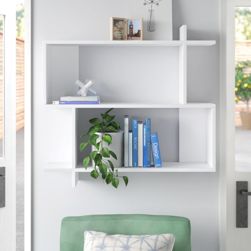 Hansley 3 Piece Floating Shelf, White