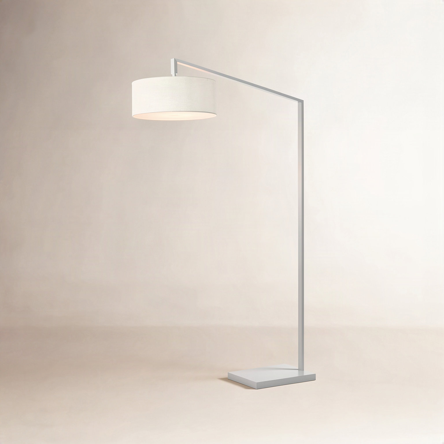 Stretch 75" Dimmable Floor Lamp, White
