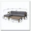 Ensemble de canapé d'extérieur en bois avec table basse-2074158805-2074158807