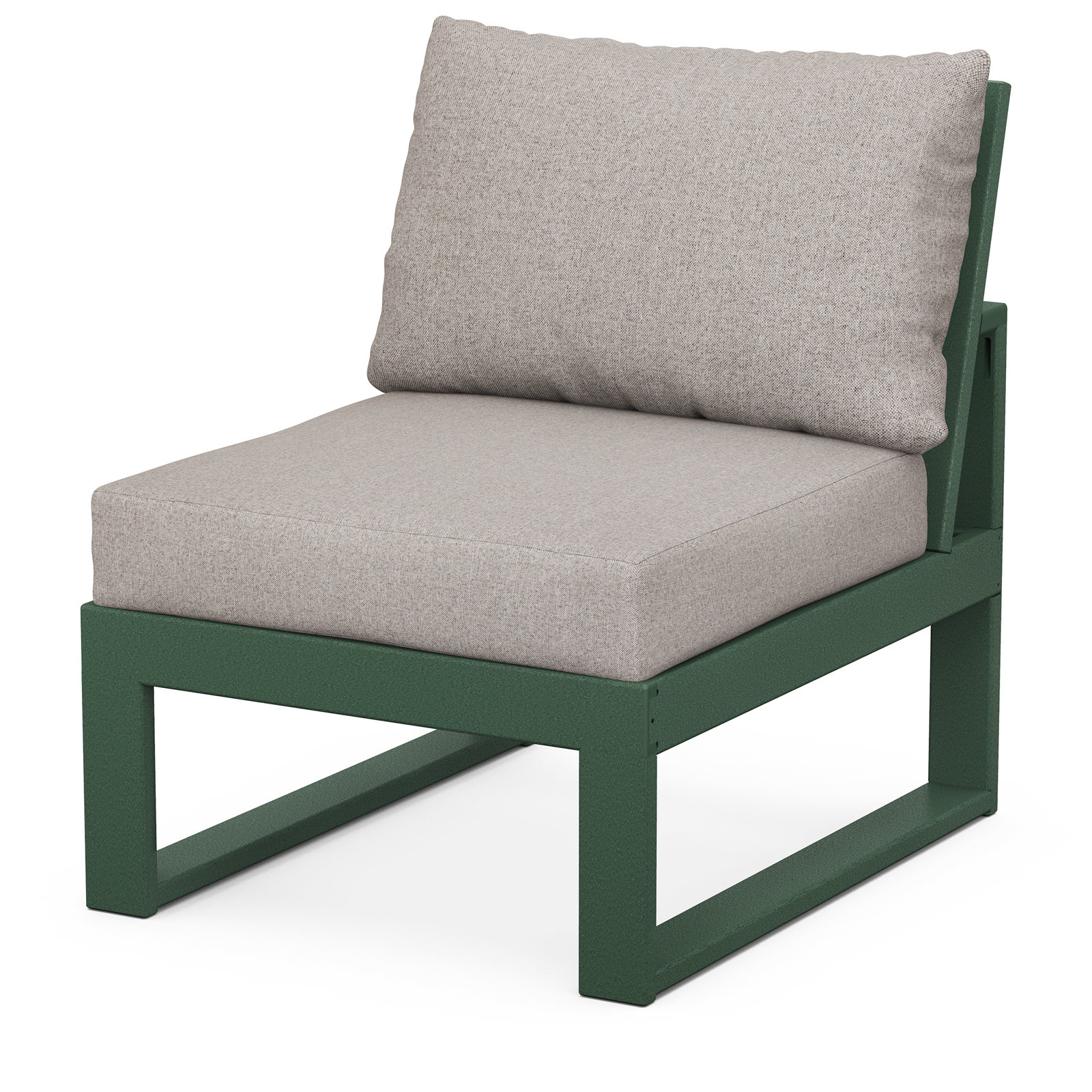 Edge Patio Lounge Chair, Weathered Tweed Revolution® Tweed, Green