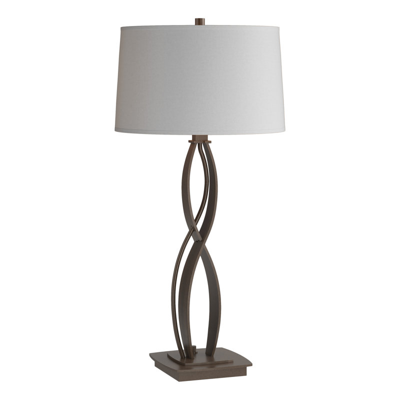 Almost Infinity Table Lamp, Bronze, Flax