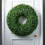 Couronne de buis artificielle 23 po