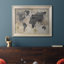 " Modeled World Map " Oil Print