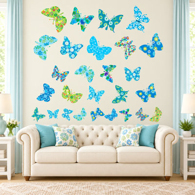 Décalcomanie murale pour chambre papillon