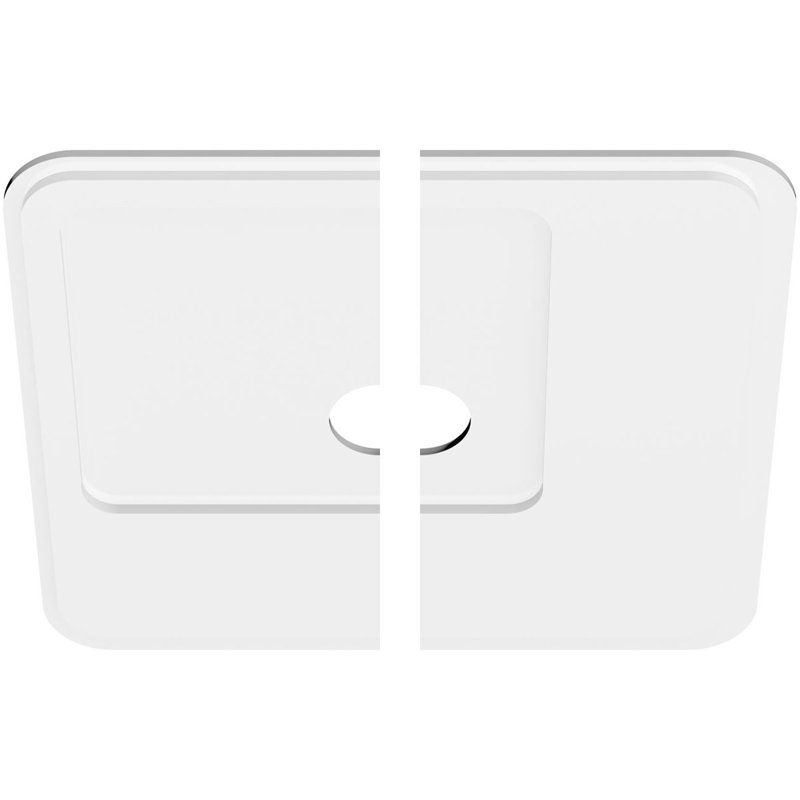 Médaillon de plafond contemporain en PVC de qualité architecturale 32 po x P 5 po x P 11 po x P 1 po Lucan