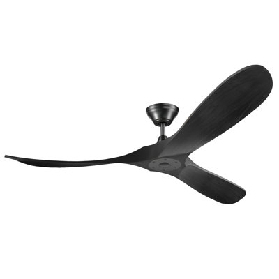 Black Soild Wood Ceiling Fan
