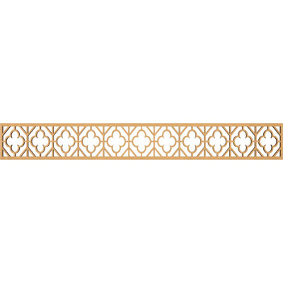 46 1/4"W x 6"H x 3/8"T Hazelton Fretwork Moulding, Raw MDF