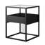 Elenna Glass Top Frame End Table