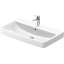 Lavabo de salle de bain mural rectangulaire en céramique avec trop-plein 29,75 "Duravit No.1