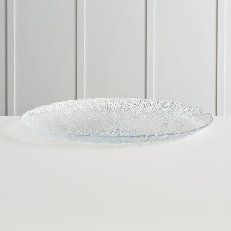 Ivy Bronx Bienaime Glass Platter