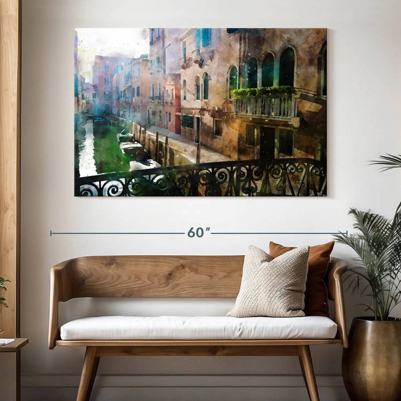 Canal de Venise, H 34 po x l 51 po