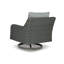 Chaise de patio pivotante avec coussins Gurkan