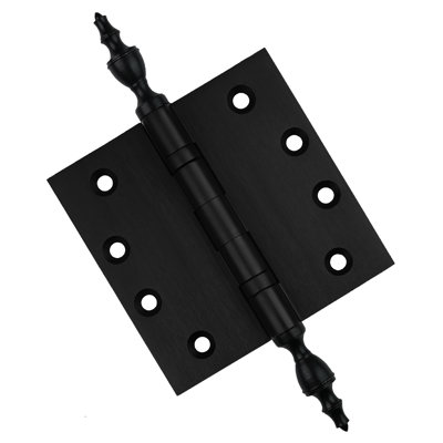 4" H x 4" W Solid Brass Ball Bearing Single Butt Door Hinge