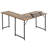 L-Shaped Metal Base Computer Desk