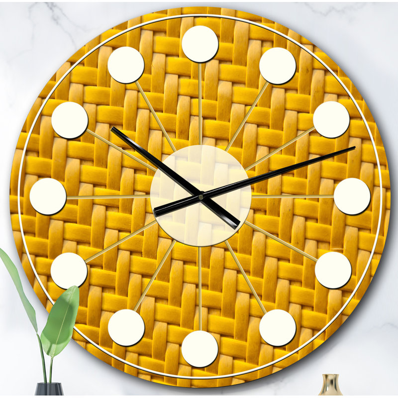 Horloge murale moderne Mid-Century, Surdimensionné
