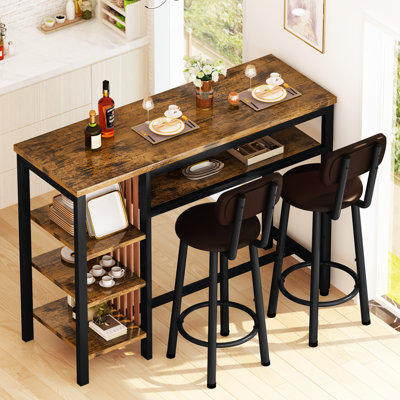 Euphemie Rectangular 15.7'' L x 47.2'' W Dining Set