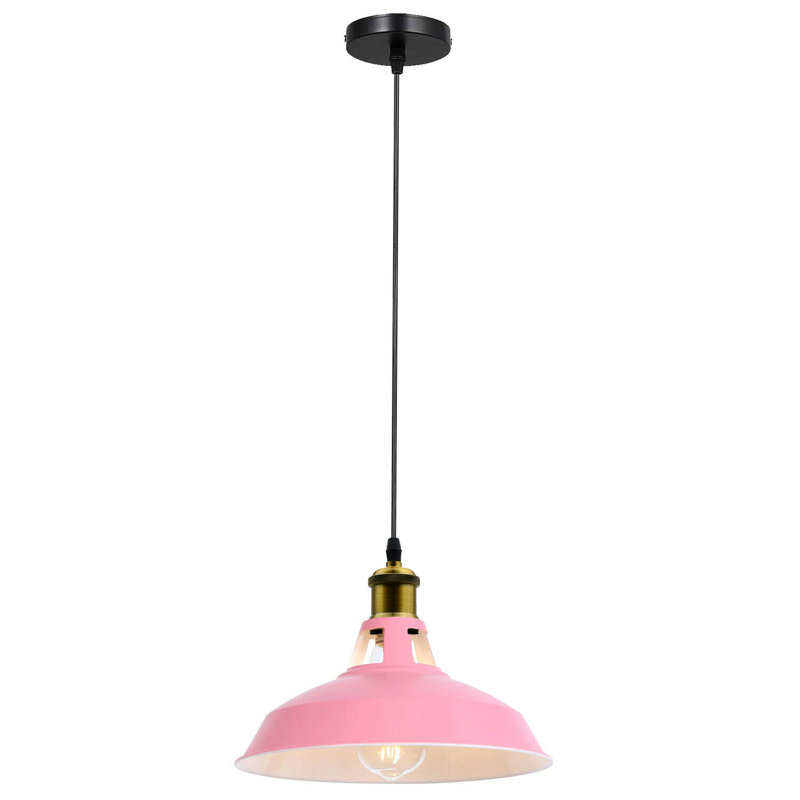 Lafitte 1 - Light Dome Pendant, Black, Pink