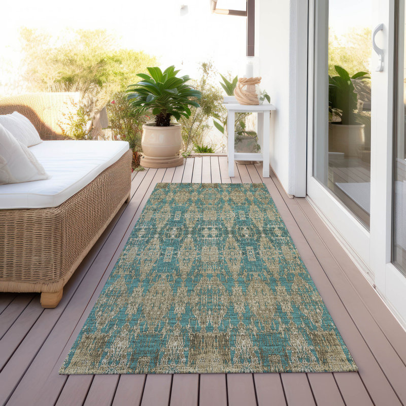Loreen Moroccan Indoor / Outdoor Rug, Runner 2'3" x 7'6"