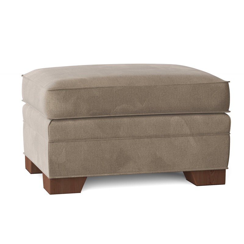 Repose-pieds rectangulaire Adrena, Velours performance brun clair tweeter 7