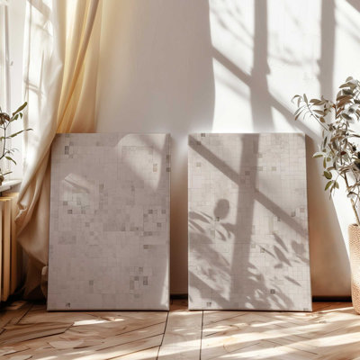 «Mosaic Matrix», ensemble de 2, reproduction sur toile