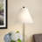 Deep Cone Hardback No Slub Fabric Lampshade with Washer Fitter for Table Lamps-1831226729