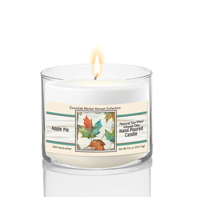 Oak Leafs 9.6 oz Soy Wax Candle in Glass Jar