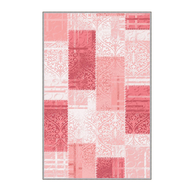 Stylish Hall Carpet (3.3 x 6.6 ft), 100% Polyester, 0.3 in Pile Height | Antibacterial, PVC Non-Slip Underside | 3D Digital Printing, Machine Washable | Perfect for Entryways & Living Spaces, Durable & Easy Care