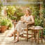 Chaise de patio empilable-317872370
