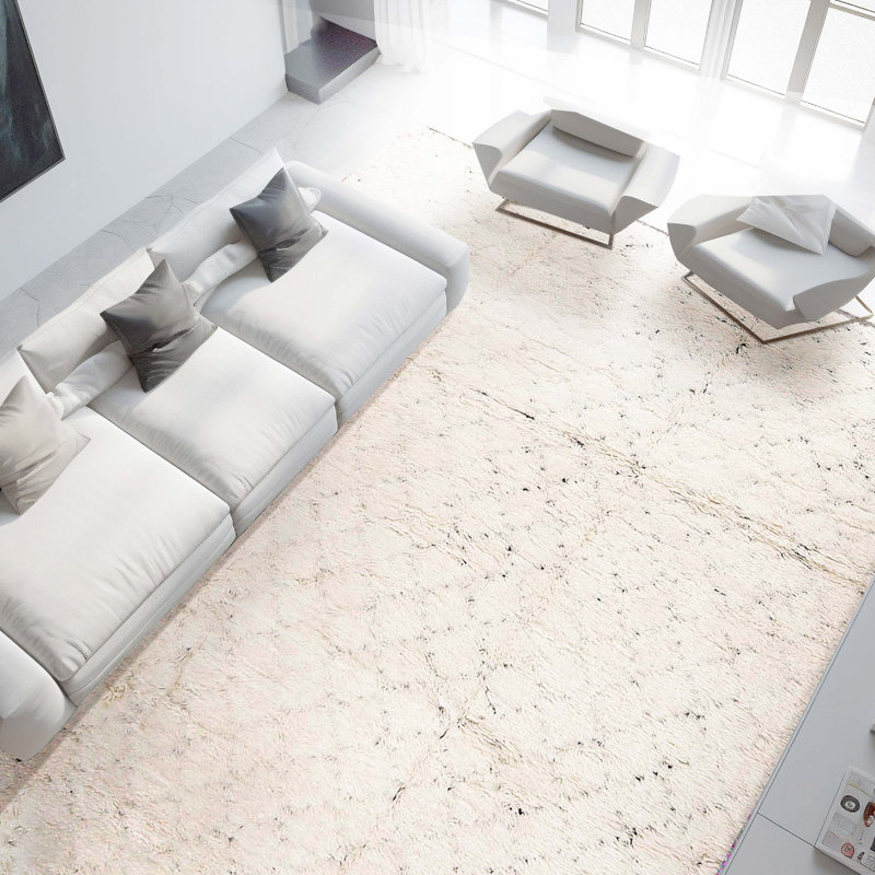 Wool Geometric Area Rug, Rectangle 10' x 14'
