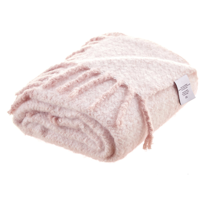 Acrylic Throw Blanket, Blush