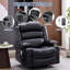 Fauteuil inclinable de massage avec chaleur, pivotant à 360 ° et fonction berçante, fauteuil inclinable surdimensionné avec porte-gobelets et port de charge USB pour une détente ultime