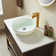 Vinnova Ferrol 16.5'' Tempered Glass Circular Bathroom Sink