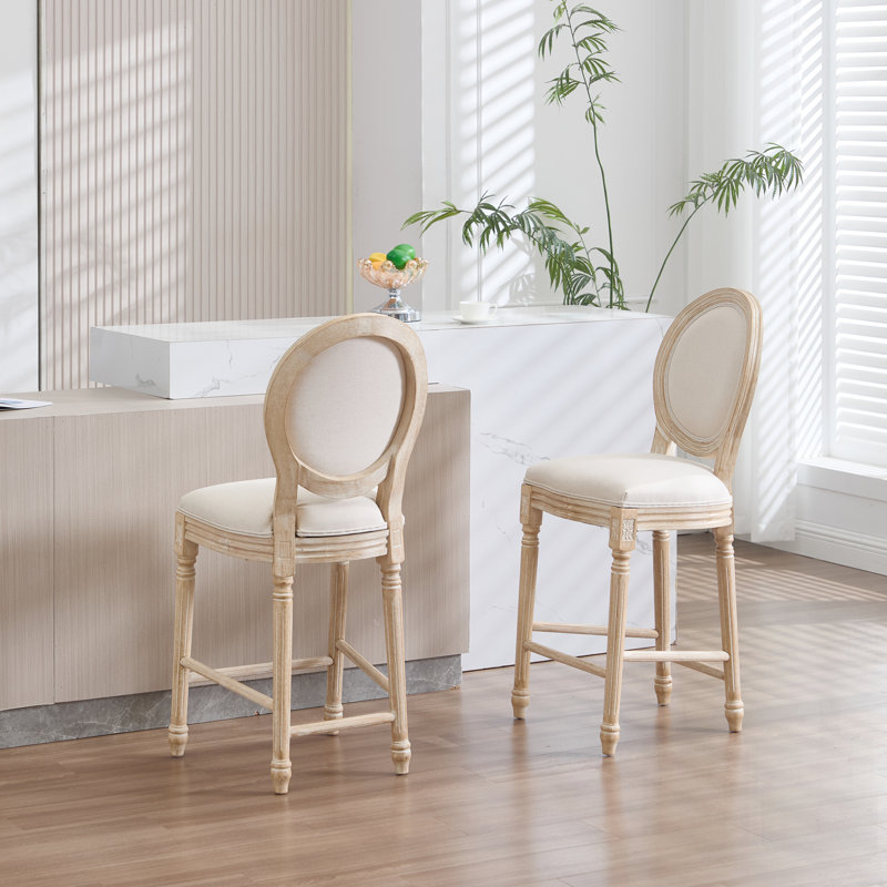 Chaises de bar à hauteur française, rembourrées avec dossier rond, techniques de tréfilage et de sculpture, démontables pour le salon, la cuisine et le restaurant