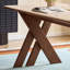 Bureau multifonctionnel en bois massif Durable Rock Slab-9250894