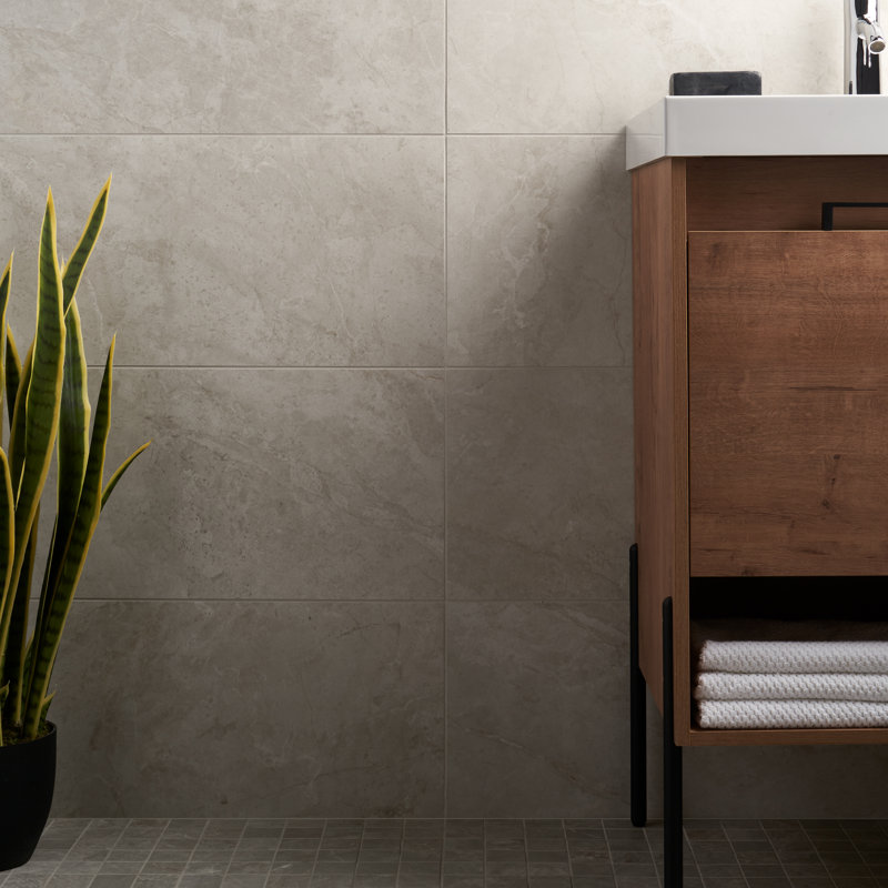 Nova 11.81 In. X 23.62 In. Matte Porcelain Floor And Wall Tile (11.62 Sq. Ft. / Case), Bone Beige