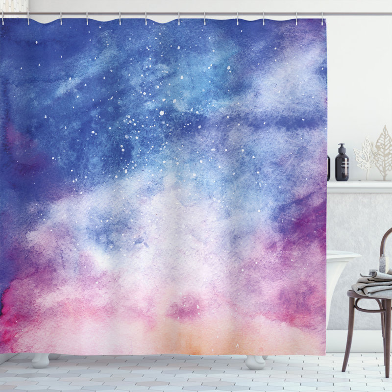 Ensemble de rideau de douche + crochets, H 70 po x l 69 po
