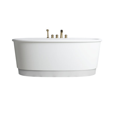 Holiday 69.25'' L Freestanding Soaking Bathtub