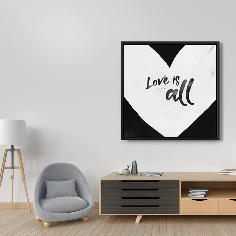 «Love Is All» sur toile