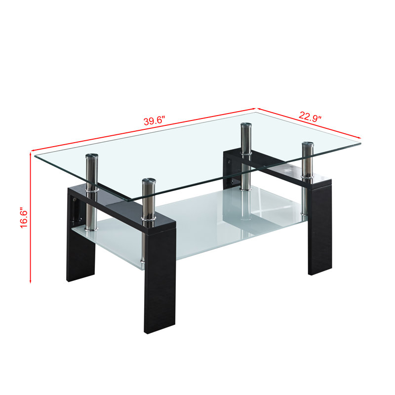 Table basse Perla, Noir