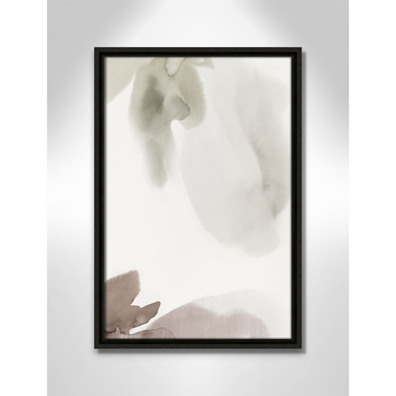 Weslyn Hopeful I - Floater Frame Painting on Canvas, Espresso Framed, 19.5" H x 13.5" W x 2" D