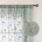 Sage Green Embroidered Leaf Sheer Curtains 52X63 Inch 2 Panels Faux Linen For Bedroom Living Room