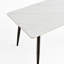 Grande table rectangulaire avec base en métal solide et moderne-855127050